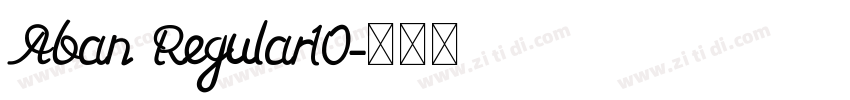 Aban Regular10字体转换